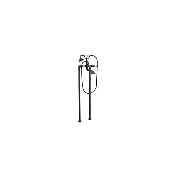 Weymouth 2H Walmt Lvr Tub Filler, Bl